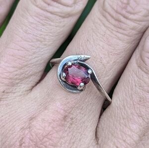 Rubellite 925 Silver Ring